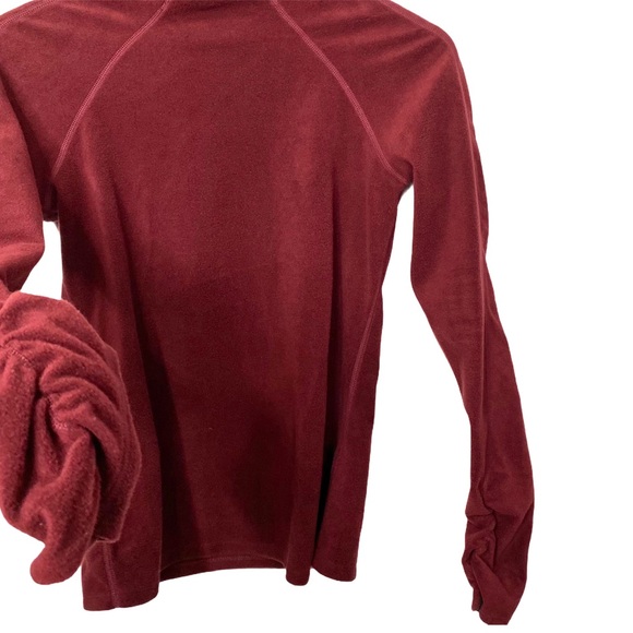 Fabletics Lexi Long Sleeve Ruched Turtleneck Red XS - Picture 4 of 8